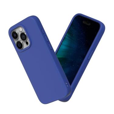 Imagem de RhinoShield Capa compatível com [iPhone 15 Pro Max] | SolidSuit - Capa protetora de design fino absorvente de choque com acabamento fosco premium 3,5 m/proteção contra quedas de 3,4 m - azul clássico
