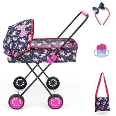 Imagem de Carrinho de Boneca Veneza 79 CM ALT Bebe Reborn Milan Luxo - Sag Toys,