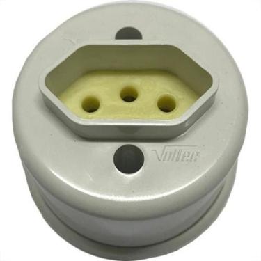 Imagem de Tomada Externa Voltec 2 Polos +Terra 10A Branca V418.1 - Kit C/30