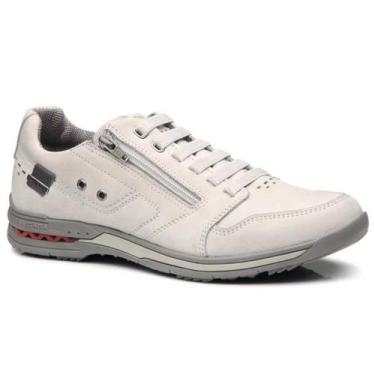 Imagem de Sapatênis pegada masculino em couro 114858, Gelo, 39