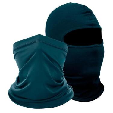 Imagem de Kit 2 Balaclavas balaclava touca toca ninja bandana UV50+ - EX311, 1-A