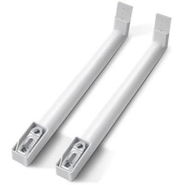 Imagem de WR12X32352 Conjunto de maçanetas de porta de geladeira, compatível com conjunto de maçanetas GE (branco), maçaneta de porta de geladeira e freezer substitui AP6985344 WR12X27039 WR12X21157 maçaneta de