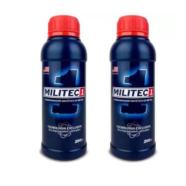 Imagem de Kit Condicionador de Metais Militec-1 Carro Caminhão Moto 200ml 2 Unid