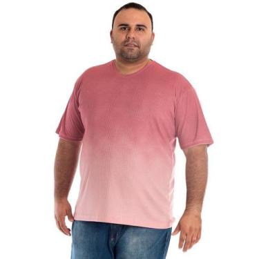 Imagem de Camiseta Manga Curta Plus Size 99501 - Konciny confecções, Rosa envelh