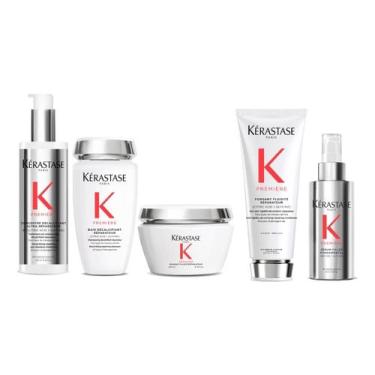 Imagem de Kit Kérastase Premiere Pré Sh + Shamp + Cond + Másc + Leavein Pq