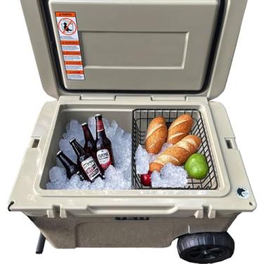 Imagem de Cesta térmica para YETI Tundra Haul, YETI Roadie 48, Yeti Roadie 60, compatível com outros acessórios lgloo, fechaduras, divisórias de refrigerador, gelo etc., cesta térmica mantém os alimentos secos