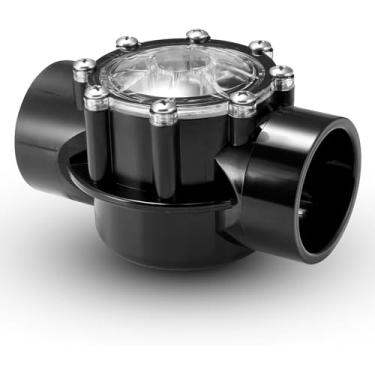 Imagem de KEYOPO Válvula de retenção de piscina 7305 de substituição de 180 graus para válvula de retenção Jandy de 5 cm a 6,5 cm compatível com bombas de calor de piscina e fluxo direto de spa