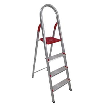 Imagem de Escada de Alumínio 4 Degraus Linha Prática