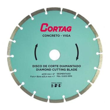 Imagem de Disco Diamantado Concreto/Viga 230mm (60597) - Cortag