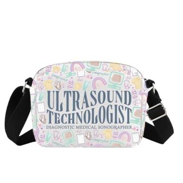Imagem de TIIMG Bolsa tiracolo ultrassom tecnólogo diagnóstico médico ultrassonografista presente radiologia trabalhador, Cb de ultrassom, 15.35 x 13.38 x 7.09 inches, 0