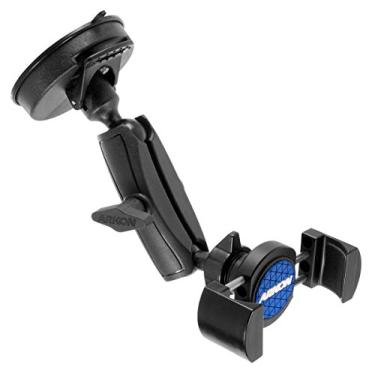 Imagem de ARKON RoadVise Suporte para carro para iPhone XS Max XS XR X 8 Galaxy S10 S9 Note 9 8 Preto varejo (RV180)