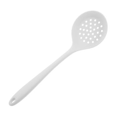 Imagem de Zerodeko Concha de silicone para escumadeira de grau alimentício colher de filtro de silicone para utensílios de cozinha para panela quente e macarrão acessório de cozinha essencial 1 peça