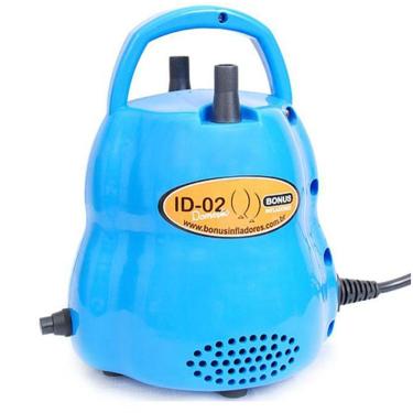 Imagem de Inflador De Balões Bônus 2 Bicos Doméstico Azul Id-02  110v