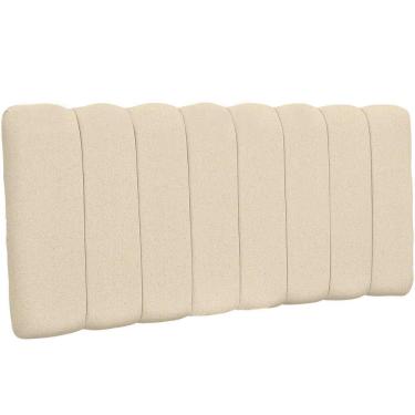 Imagem de Cabeceira Cama Box Painel Casal 140 Cm Dubai W01 Linho Cru