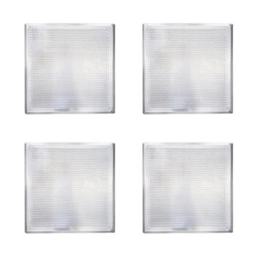 Imagem de Kit - 4 Assadeiras Forma Bandeja Estampada Alumínio 35cm X 35cm Prp-004 Fc4emv - Imeca