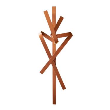 Imagem de Escultura Decorativa Artesanal Vertical Cobre 1,40M -
