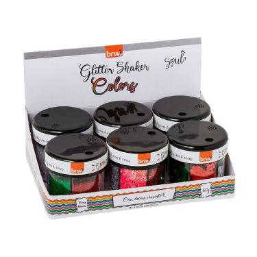 Imagem de Glitter Shaker Colors 6 Cores - 60g - Brw Unica Glitter Shaker Colors 6 Cores - 60g - Brw