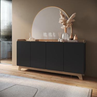 Imagem de Buffet Para Sala De Jantar 200x96x40cm John Freijó-preto
