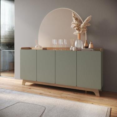 Imagem de Buffet Para Sala De Jantar 200x96x40cm John Verde