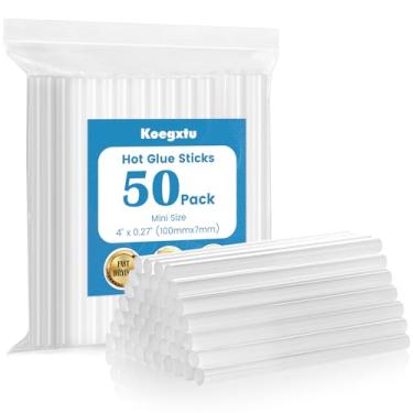 Imagem de Bastões de cola, 10 cm x 0,7 cm de diâmetro (50 peças) - Mini bastões de cola transparentes para bricolage, artesanato, projetos de sala de aula, compatível com a maioria das mini pistolas de cola