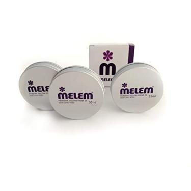 Imagem de Melem Skin and Lip Balm Com Lanolina, Hidrata Pele Seca, Escamosa E Rachada, 3 Latas Grandes (Cada Uma 35 G)