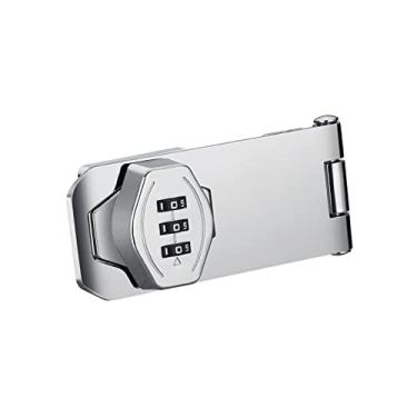 Imagem de Ｂｅｓｇａ Fechadura de Combinação para Armário, Fechadura com Senha para Porta, Gaveta, Fechadura Mecânica com Senha Rotativa para Garagem, Cercas Pequenas, Gua, Argent 8x4.1x2.3cm, Tamanho real