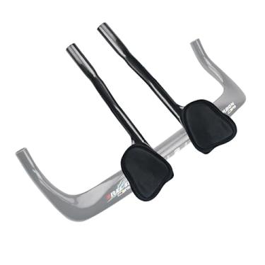 Imagem de Yccyctrek Guidão De Bicicleta Aerodinâmico Para Triatlo Estrada, Bullhorn Fibra Carbono, Tt, Descanso Ciclismo Tri 3K Brilhante