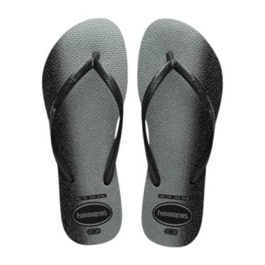 Imagem de Sandalia Havaianas Slim Gloss 24.25, Preto, Preto, 35.36