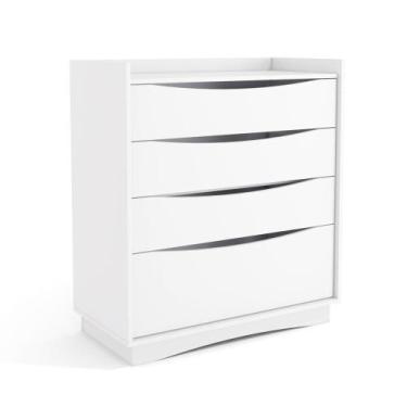 Imagem de Cômoda 91cm 03 gavetas e 01 gavetão M260 Kappesberg, Branco