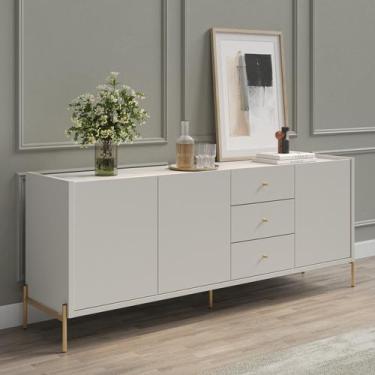 Imagem de Buffet Moderno com Gavetas e Pés de Aço Jasper - Província