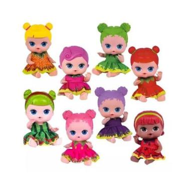Imagem de Boneca Bebê Coleção Frutinhas Com Cheirinho Uva - COTIPLAS, Colorido