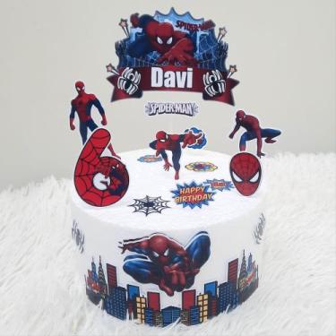 Imagem de Topper de bolo Spider-Man - LS Personalizados, Homem Aranha