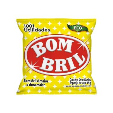 Imagem de Lã de Aço Bombril 45g - 20 Embalagens com 6 Unidades