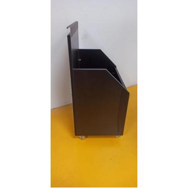 Imagem de Nicho gabinete para tanque Preto com rodinhas - Dylon moveis