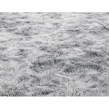 Imagem de Tapete Sala 2,00 x 3,00 Grande Quarto Peludo Felpudo(Cinza Mesclado)