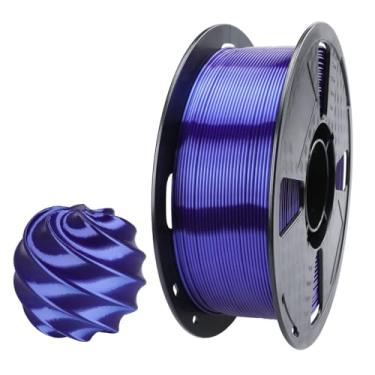 Imagem de CC3D Filamento PLA Azul Real de Seda 1,75 mm Filamento de Impressão 3D 1 kg Carretel Brilho Metálico Brilhante Sedoso Metal Dourado Prata Cobre Roxo