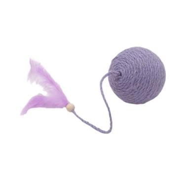 Imagem de Generic Brinquedo Esférico para Felinos, Arranhador com Movimento para Gatos de Casa, Item Decorativo com Garras para Gatos, Roxo