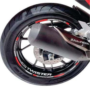 Imagem de Friso Adesivo Para Roda Cb Twister Refletivo Laminado