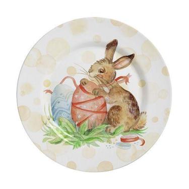 Imagem de Conjunto com 6 Pratos de Sobremesa Color Rabbits B Ø21cm - Alleanza Ce