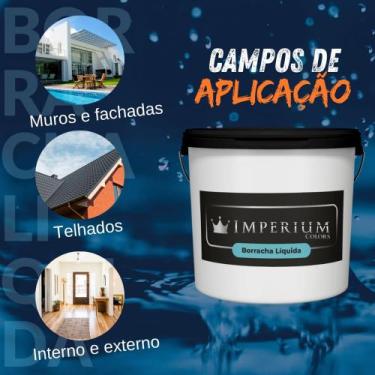 Imagem de Borracha liquida branco 4kg imperium, ALUMINIO