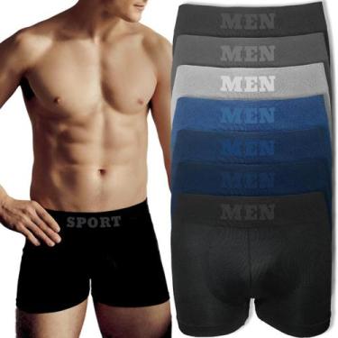 Imagem de Kit 6 Cueca Boxer Masculina Microfibra Homem Adulto - Viére, G/GG, Sor