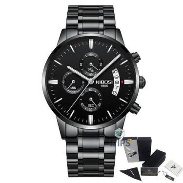 Imagem de Relógio Masculino Nibosi 2309 Analógico Preto/ul