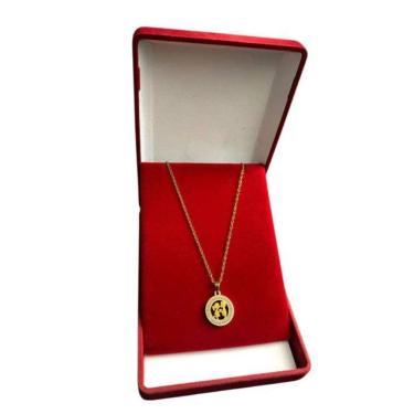 Imagem de Cordão Feminino 1Mm Casal Redondo - Banhado A Ouro 18K