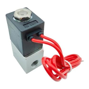 Imagem de Válvula de compressor Válvula solenoide 2 vias normalmente fechada pneumática de ação direta para água ar óleo 1/10.2 cm DC 12V NPT