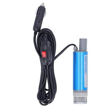 Imagem de Bomba de transmissão de água elétrica de óleo de transferência de 12V com filtro de aço inoxidável 12L por minuto Taxa de fluxo de 2 metros de elevação para equipamentos de