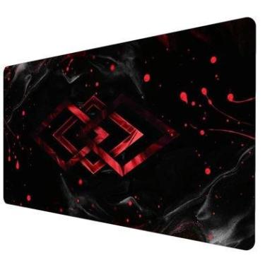 Imagem de Mouse Pad Gamer Speed Extra Grande Profissional 90x40  -   Geometrico Vermelho