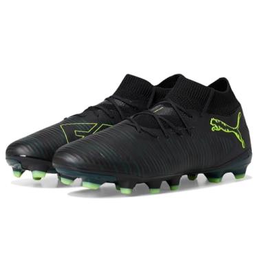 Imagem de PUMA Tênis masculino Future 8 Pro firme, chuteiras artificiais de futebol, Preto/Fizzy Light/Green Terrain, 42