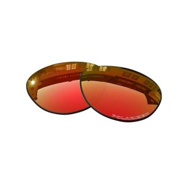 Imagem de OOWLIT Lentes de substituição compatíveis com óculos de sol Ray-Ban Meta Headliner RW4009F 51 mm ponte baixa, fogo, One Size