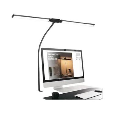 Imagem de Luminária De Mesa LED De Cabeça Dupla Com 3 Modos De Cor E 10 Níveis D