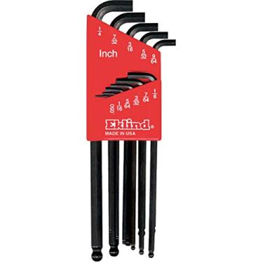 Imagem de EKLIND Chave Allen 13111 Stubby-Ball-Hex-L - Conjunto de 11 pç SAE Tamanhos .050-1/4 Série longa